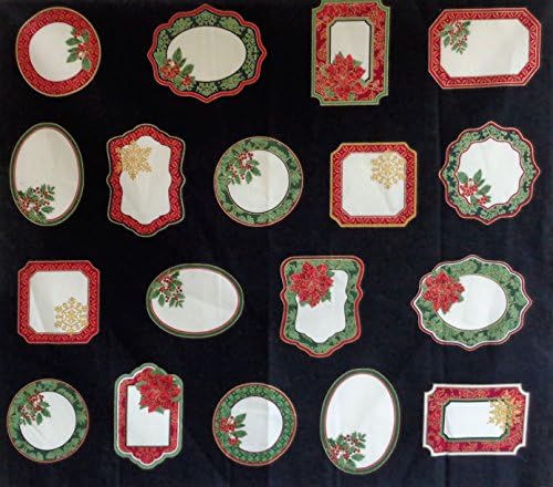 18 Holiday Sew On Cotton Quilt Labels