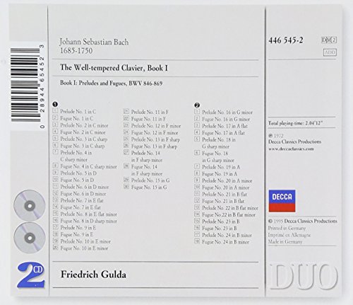 The Well-Tempered Clavier, Book 1 (2 CD)