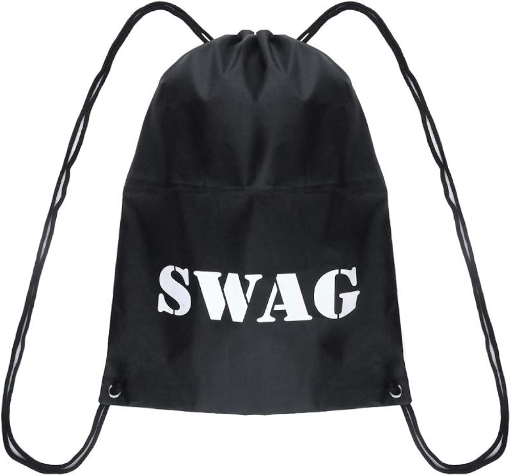 SWAG BAG Printed sack Black Funny Thief Burglar Bag Fancy Dress