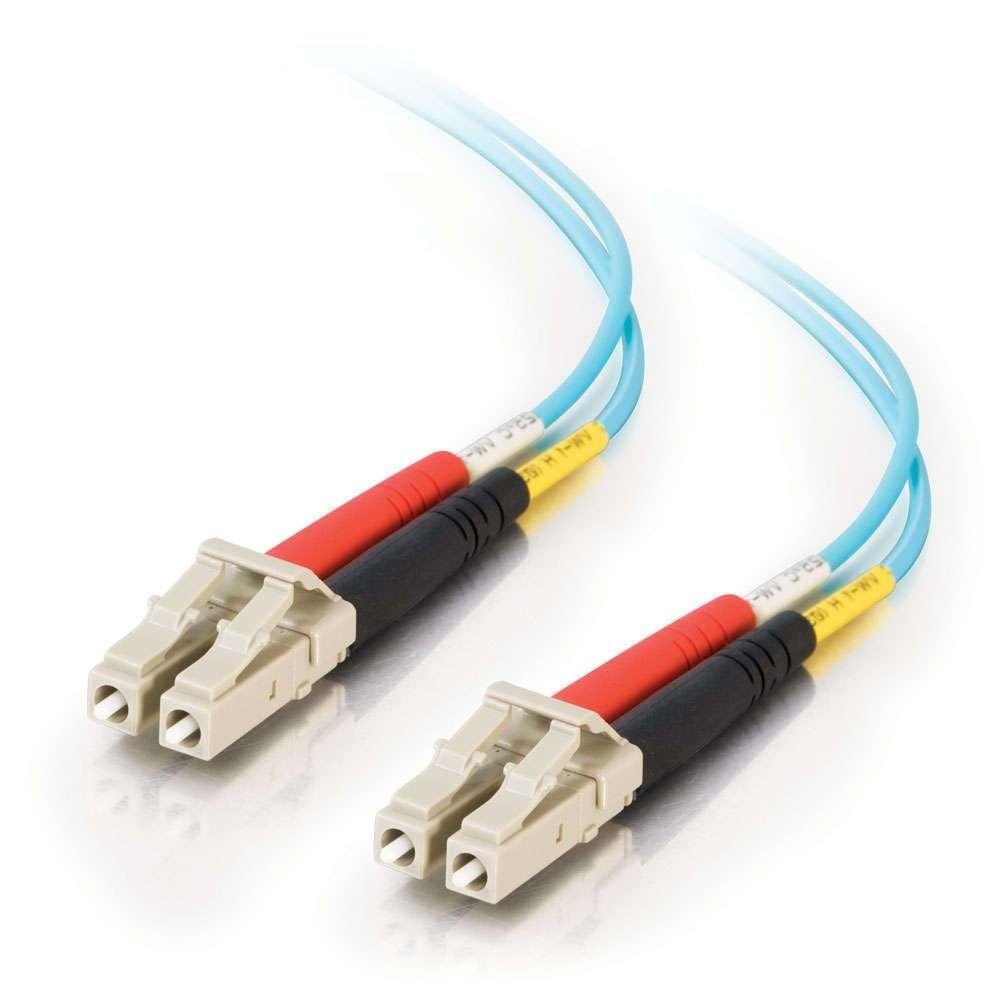 C2G 15m Fibre/Fiber Optic Cable for 10Gb Base-SR and 10GBase-LRM LC/LC Duplex Multimode 50/125 10Gb LSZH Fibre