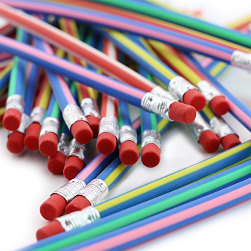 Newbested 50Pcs Magic Bendy Flexible Soft Pencil With Eraser For Kids Drawing Writing School Study Gift - Thumbnail 2