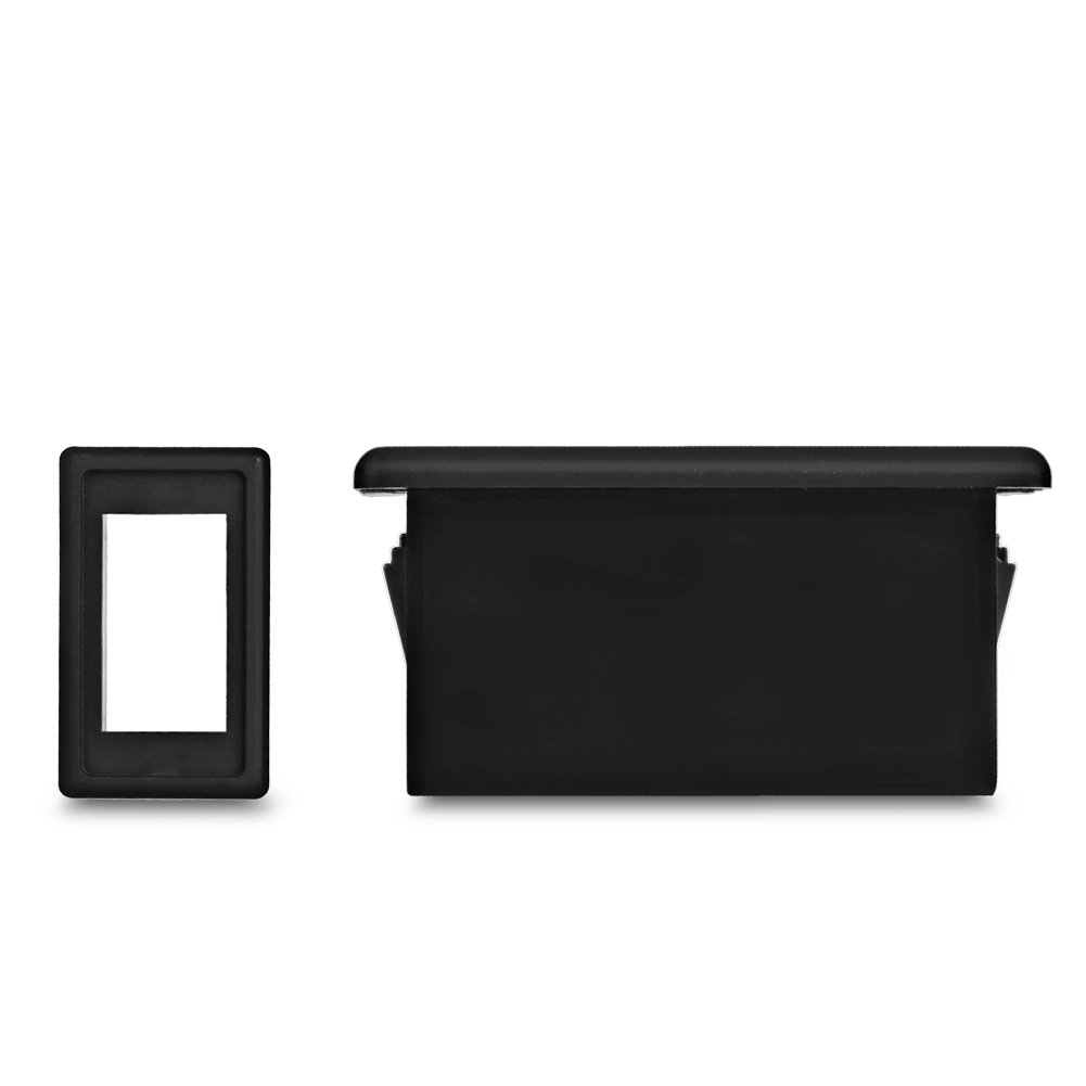 WATERWICH 7 pin Momentary Winch In Out Rocker Toggle Switch Waterproof DC 20A 12V/10A 24V Black Shell/ON-OFF-ON DPDT illuminated Rocker Switch For Auto Truck Boat Marine Off Road (Green)