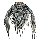 Premium Shemagh Head Neck Scarf - Grey/Charcoal