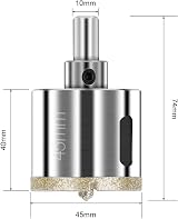Flintronic Diamond Drill Bit 45mm Center Guide for Glass Tile Ceramic view 2