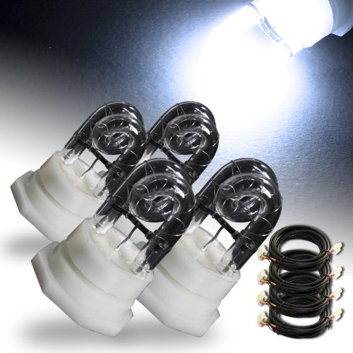4 x White HID Hide-A-Way Emergency Hazard Warning Strobe Light Replacement Bulb