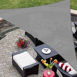 AsterOutdoor Sun Shade Sail Triangle 10' x 10' x