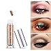 UCANBE 5pcs Glitter & Glow Liquid Eyeshadow Makeup Set 3D Shimmer Metallic Foil Waterproof Pigmented Creamy Eye Gloss Duo Chrome Make Up Bundle Kit