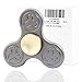Spinner Fidget EDC ADHD Focus Toy Ultra Durable High Speed 3-6 Min Spins Precision Kirsite (Grey)
