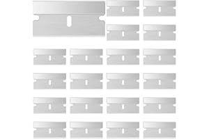 100PCS 1.5" Carbon Steel Razor Blades Car Sticker Glue Remover Scraper Ceramic Oven Glass Clean Shovel Replacement Blade