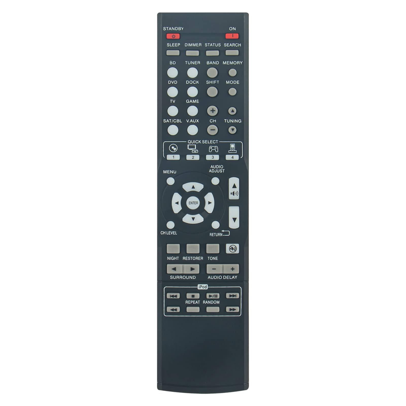 VINABTY New RC-1158 Remote Control Replacement fit for DENON RC1158 RC 1158 AVR-1312 AVR1312 DHT-1312XP DHT1312XP Avr1312 Dht1312 Remote Controller