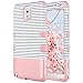 ULAK Galaxy Note 3 Case, Note 3 Case Knox Armor 3 in 1 PC+Silicone Hybrid Dust Scratch Resistance Anti-Slip Cover for Samsung Galaxy Note 3,Note III,N9000,N9005-Minimal Rose Gold