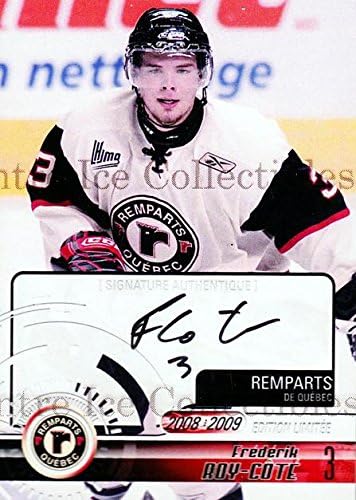 (CI) Frederik Roy-Cote Hockey Card 2008-09 Quebec Remparts Autographed 3 Frederik Roy-Cote