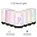 COOSA 100ml Ceramic Flowers and Butterflies Pattern Essential Oil Diffuser, with 4 Time Setting and 7 Color Changing LED Lights Cool Mist Humidifier for Home Office Bedroom Living Room (Pattern 2)