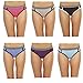 Just Intimates 12134-6 Cotton Panties/Thong Underwear (Pack of 6)