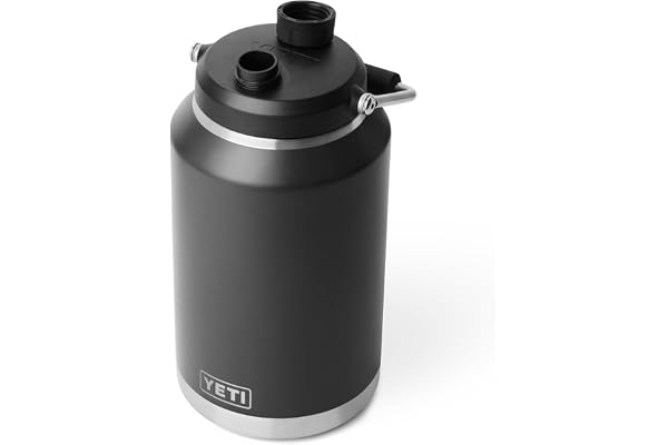 YETI Rambler Gallon Jug 2.0, Vacuum Insulated, Leakproof, Stainless Steel with MagCap, Black