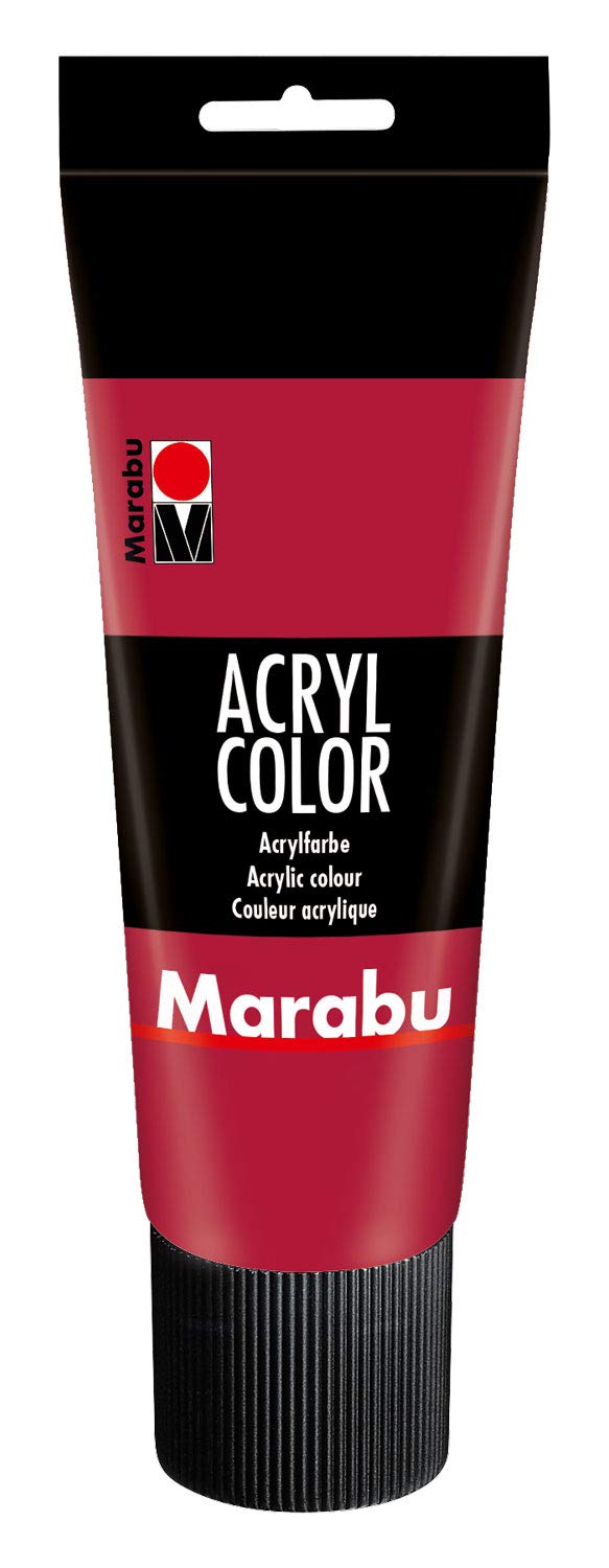 Marabu 120125032 Acrylic Color 225 ml, carmine red