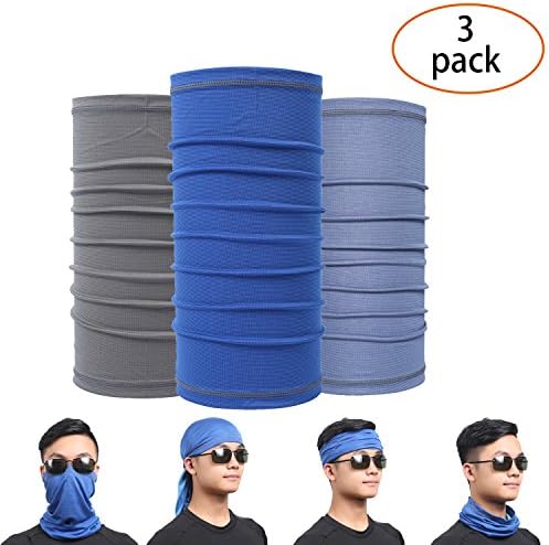 Qinglonglin Summer Face Mask Bandana - Sun UV Dust Protection Versatile Neck Gaiter, Breathable Windproof &amp; Dustproof