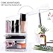 InnSweet Makeup Organizer, Cosmetic Display Cases with Slanted Front Open Lid, Acrylic Jewelry & Cosmetic Storage for Perfume, Lipstick, 2 Pieces