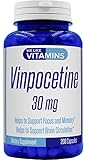 Vinpocetine 30mg - 200 Capsules Max Strength Best Value Vinpocetine Supplement
