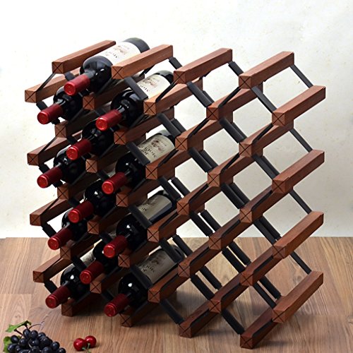 Wine Racks Countertop Free Standing Wood Bottle Holder And Storage
