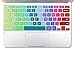 GMYLE(R) Rainbow Silicon Keyboard Cover (US Layout) for Samsung ARM 11.6