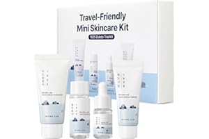 ROUND LAB 1025 Dokdo Hydrating Mini Size Kit (Cleanser, Toner, Ampule, Cream) | Deep Hydration for Dry Skin | Gentle, Lightweight Routine for Daily Moisture & Soothing Care