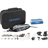 Dremel 4300-5/40 Rotary Tool Kit with Pivot Light and 40 Accessories | 5 Attachments, 40 Accessories, Pivot Light, Variable Speed, 1.8 Amp Motor, Cutting, Sanding, Polishing