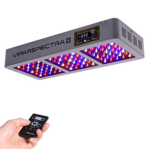 VIPARSPECTRA Timer Control Series TC450 450W LED Grow Light – Dimmable VEG/BLOOM Channels 12-Band Full Spectrum for Indoor Plants