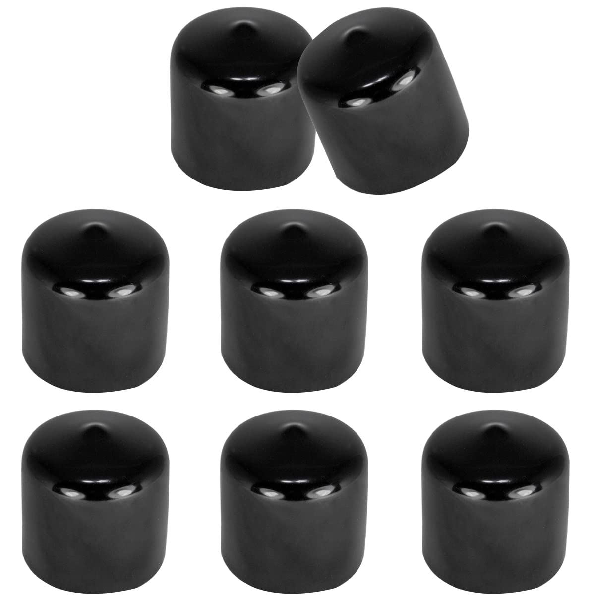 Photo 1 of 1.8" (45 mm) Rubber End Caps Soft PVC Rubber Plug Thread Protective Sleeve Screw Protective Cap Round Plastic Cover Sleeve