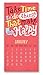 Orange Circle Studio 2018 Wall Calendar, Positive Resolutions Collected via Social Media