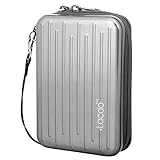Lacdo Anti-Shock Aluminium Protective Carrying Case for 2.5-Inch Portable Hard Disk Drive - Silver