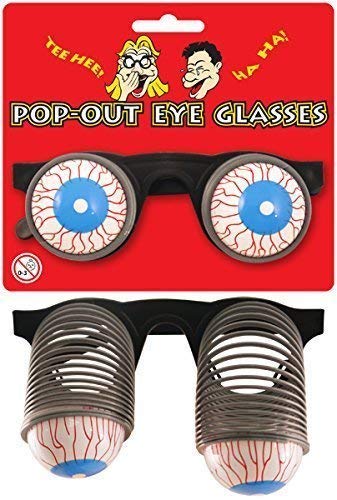 The Harlequin Brand 6 x Pop Out Eyes Novelty Glasses