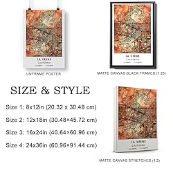 La Verne Map Poster, California Map Art Poster, Map