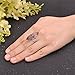 JOVIVI Jewelry Gemstone Hexagon Beads Healing Point Chakra Good luck Finger Ring --Adjustable Size (Fluorite Stone)