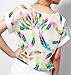 Amoin Women's V-Neck Chiffon Shirt Blouse