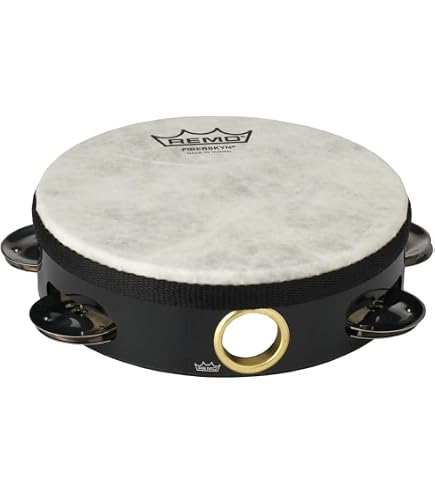 Amazon.com: Remo Fiberskyn Tambourine - Quadura Deep Red, 6