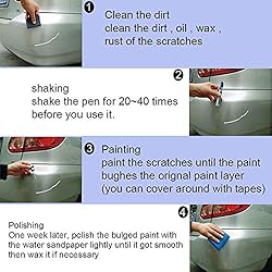 SONGVEN Red Car Touch Up Paint Pen Auto Scratch