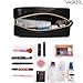 VASKER PU Leather Makeup Bag Handy Cosmetic Pouch Travel Portable Handbag Purse Toiletry Storage Bag Large Organizer with Zipper Women