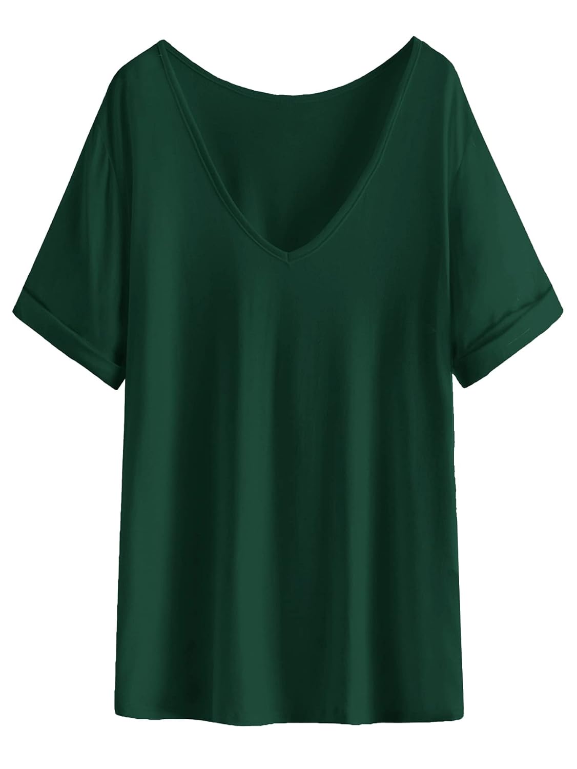 Buy SheIn Women's Summer Short Sleeve Loose Casual Tee TShirt Medium