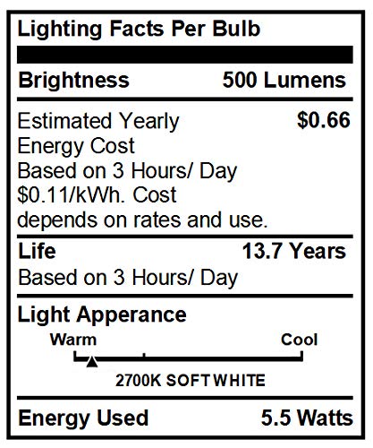 Mastery Mart Vintage LED Light Bulb, Clear Glass ST21 Antique Edison Bulb, Dimmable 5.5W (60W Equivalent), 500LM 2700K Soft White, E26 Base Decorative Filament Bulbs, UL and Energy Star, 10 Pack - Thumbnail 2