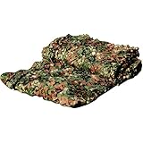 LOOGU Custom Woodland Camo Netting Camping Military Hunting Camouflage Net (150D Polyester, 10x16.5ft)