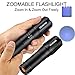 Super Bright Tactical Flashlights, Komking Handheld Cree LED Torch Flashlight with Zoomable Adjustable Focus 5 Light Modes for Outdoor Camping Hiking and Emergency