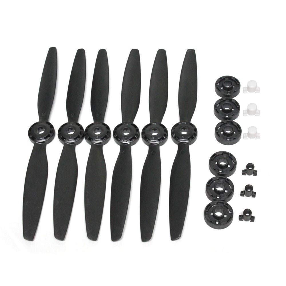 Typhoon H 480 Drone Parts 3 Pairs Blade A B Quick Release Propellers Self-locking Propeller with Prop base for YUNEEC 6pcs (Black)