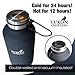 Yukon Growlers Insulated Beer Growler - Keep Your Beer Cold and Carbonated for 24 Hours in This Stainless Steel Vacuum Water Bottle – Also Keeps Coffee Hot - Improved Lid – 64 oz