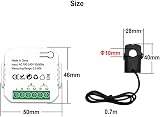 DollaTek WIFI Smart Energy Meter 80A 2 Clamp CT Power Monitor White view 7