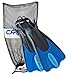 Cressi CSSPSAF-BL-ML Palau Short Snorkeling Fins with Mesh Bag, Blue, Medium/Large primary