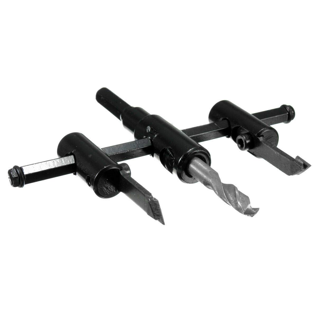 Circle Hole Cutter Adjustable Hole Saw Drill Bit Round Cutting for Woodworking 30-300mm