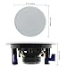 Herdio 4 Inches Flush Mount 2 Way Full Range Stereo in Wall Ceiling Bluetooth Speakers,Perfect for Humid Indoor Outdoor Placement Bath, Kitchen,Bedroom,Covered Porches A Pairthumb 2