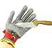 Luckystone Ambidextrous Cut Resistant Gloves - High Performance Level 5 Protection,Safety Cut Proof Stab Resistant Stainless Steel Metal Mesh Butcher Glove,Food Grade Cut Proof Gloves