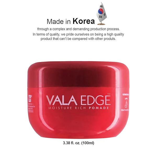 BEAUTY TOWN VALA EDGE CONTROL GEL – ULTIMATE HOLD, HIGH SHINE, BRAIDING POMADE FOR LOCS, BRAIDS, AND EDGES (CHERRY – 3.38 FL OZ)